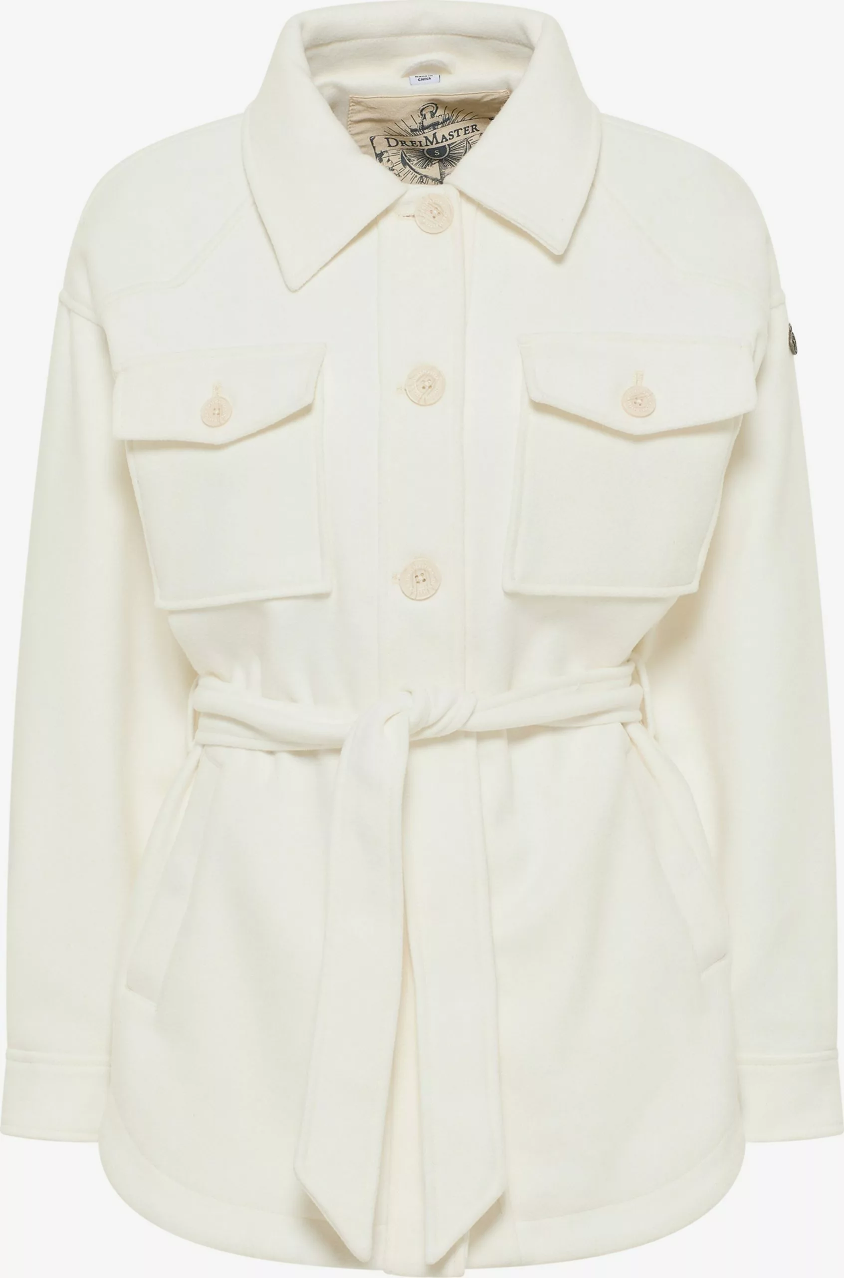 DreiMaster Vintage Vestes De Mi-saison Veste Mi-saison Femme Blanc Cassé 1 DreiMaster Vintage Vestes De Mi-saison Veste Mi-saison Femme Blanc Cassé