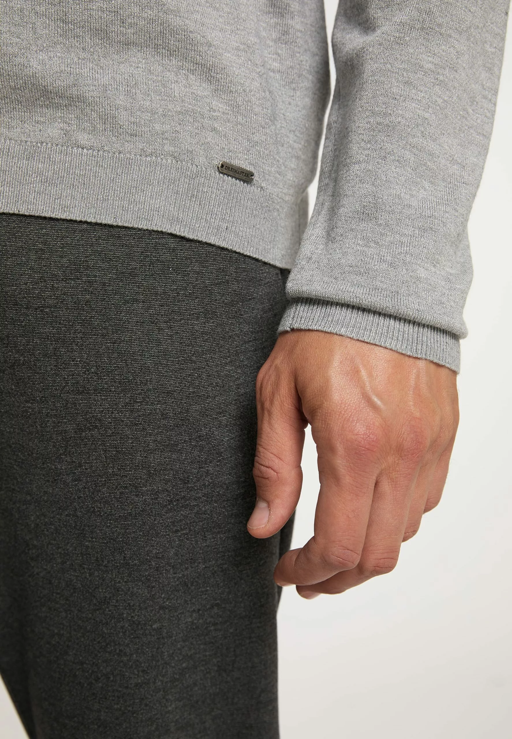 Pulls à Col Roulé Pull-over Homme Gris Clair 5 Pulls à Col Roulé Pull-over Homme Gris Clair – Image 5