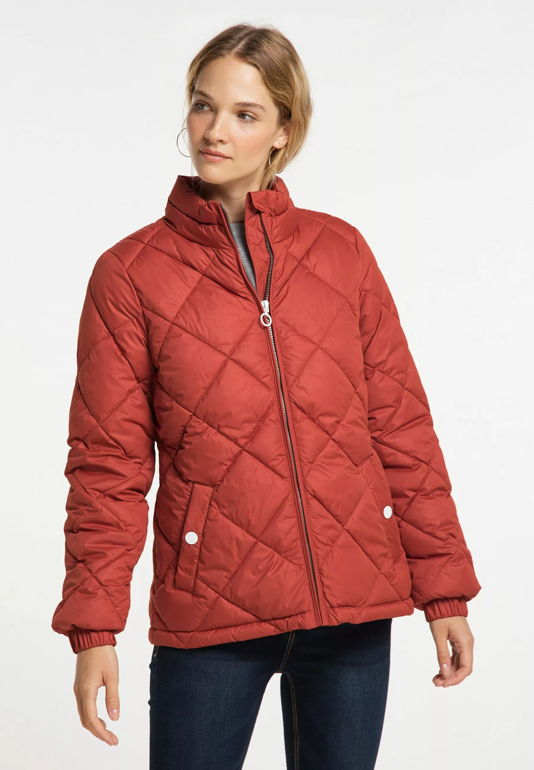 Vestes De Mi-saison Veste Mi-saison Femme Rouge 2 Vestes De Mi-saison Veste Mi-saison Femme Rouge – Image 2