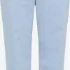 Pantalons En Toile Coupe Slim Pantalon Femme Bleu Clair
