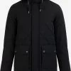 DreiMaster Vintage Vestes De Mi-saison Parka Mi-saison Homme Noir