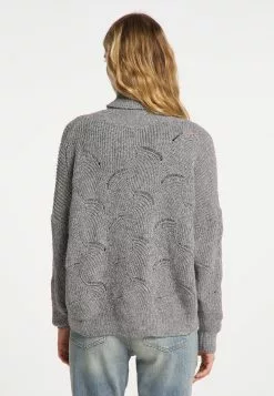 DreiMaster Vintage Pulls à Col Roulé Pull-over Femme Gris Chiné -Magasin Vintage Dreimaster f50ed3c8fa44d6810e5930265c636ab1