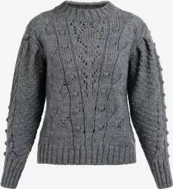 DreiMaster Vintage Pulls Maille Fine Pull-over Femme Gris Foncé