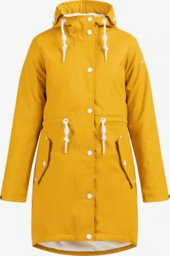 Parkas Parka Mi-saison Femme Jaune Dor