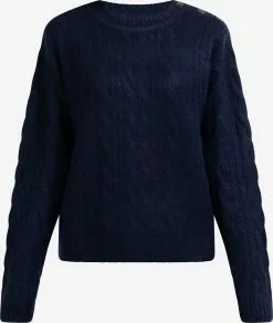 DreiMaster Vintage Pulls Maille Fine Pull-over Zitha Femme Marine
