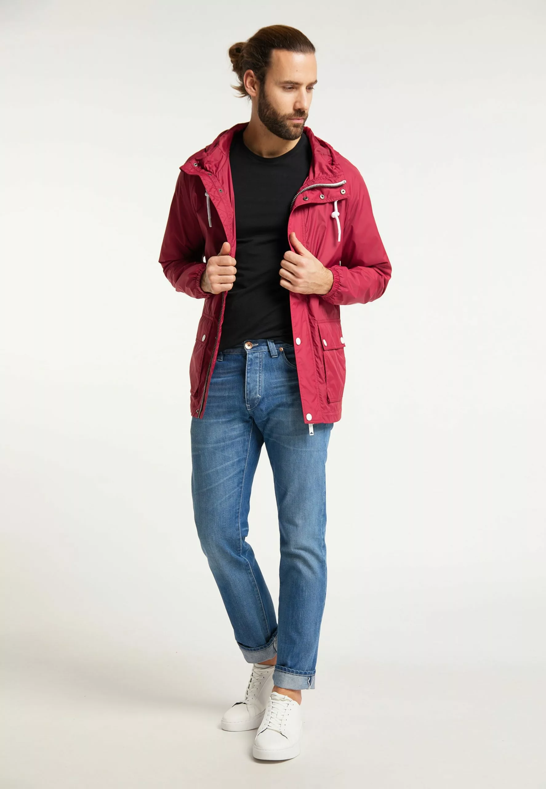 Vestes De Mi-saison Veste Mi-saison Homme Rouge 4 Vestes De Mi-saison Veste Mi-saison Homme Rouge – Image 4