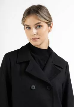 Manteaux De Mi-saison Manteau Mi-saison Femme Noir -Magasin Vintage Dreimaster f99c1efac7760dd065d7c3049e6da1c9