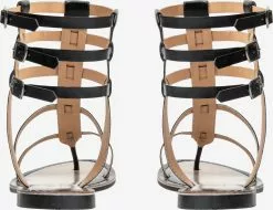 DreiMaster Vintage Sandales à Brides Sandales à Lanières Femme Noir -Magasin Vintage Dreimaster fc00de223210089f73f56481eddb4ff1