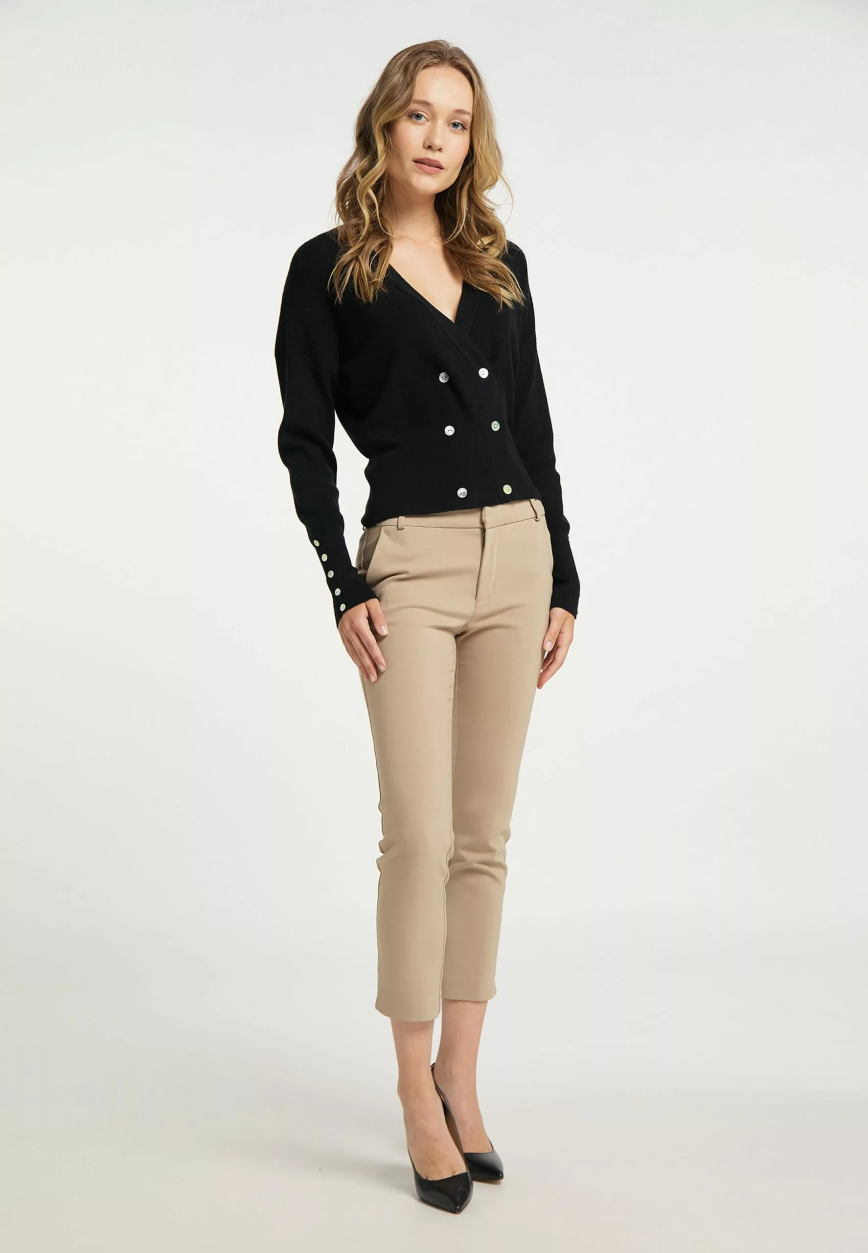 Gilets Cardigan Femme Noir 4 Gilets Cardigan Femme Noir – Image 4