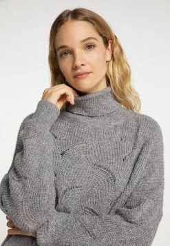 DreiMaster Vintage Pulls à Col Roulé Pull-over Femme Gris Chiné -Magasin Vintage Dreimaster fcdcb44b31fbdf6fd05fd13b8ae40766