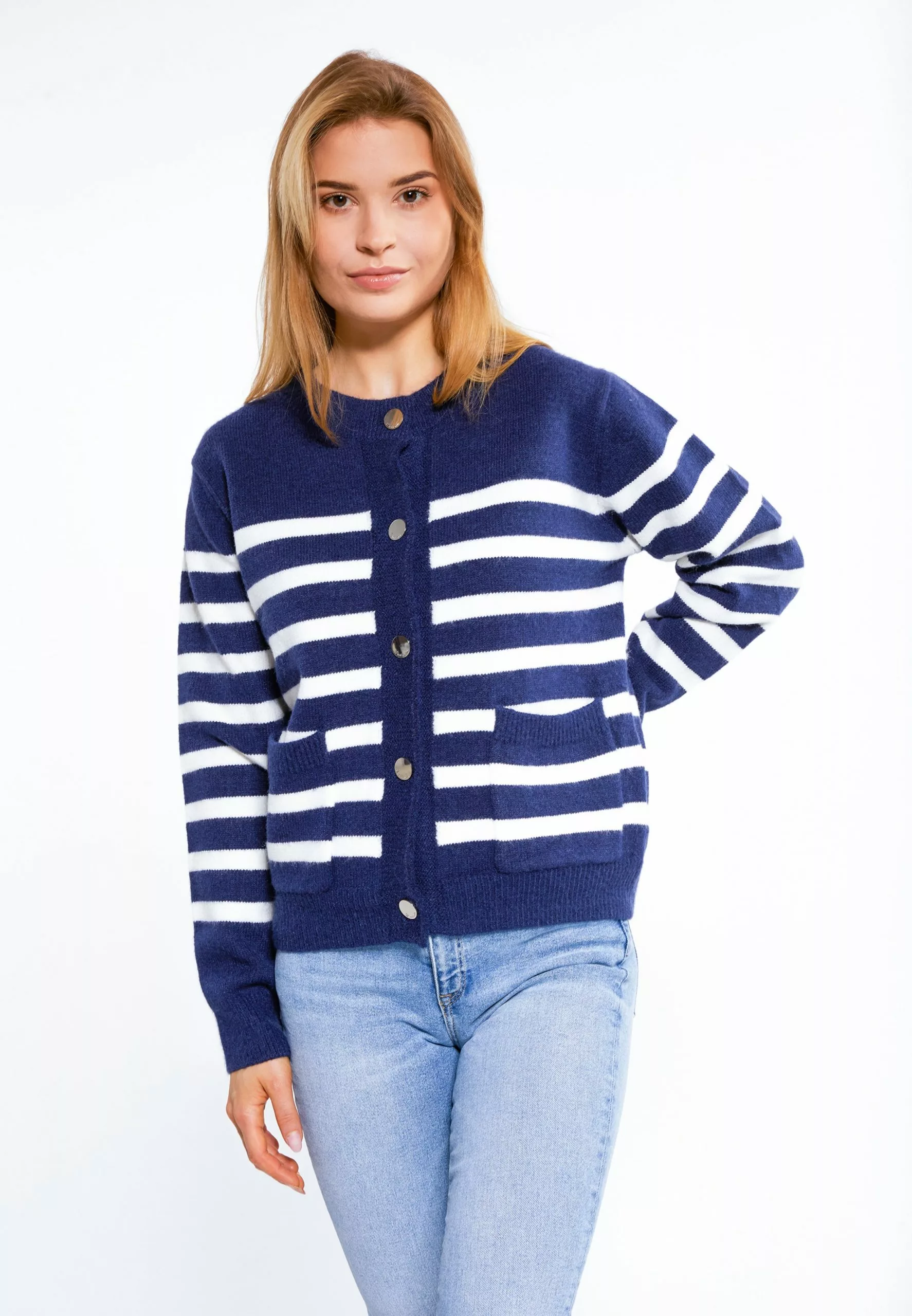 Gilets Cardigan Palpito Femme Marine 2 Gilets Cardigan Palpito Femme Marine – Image 2