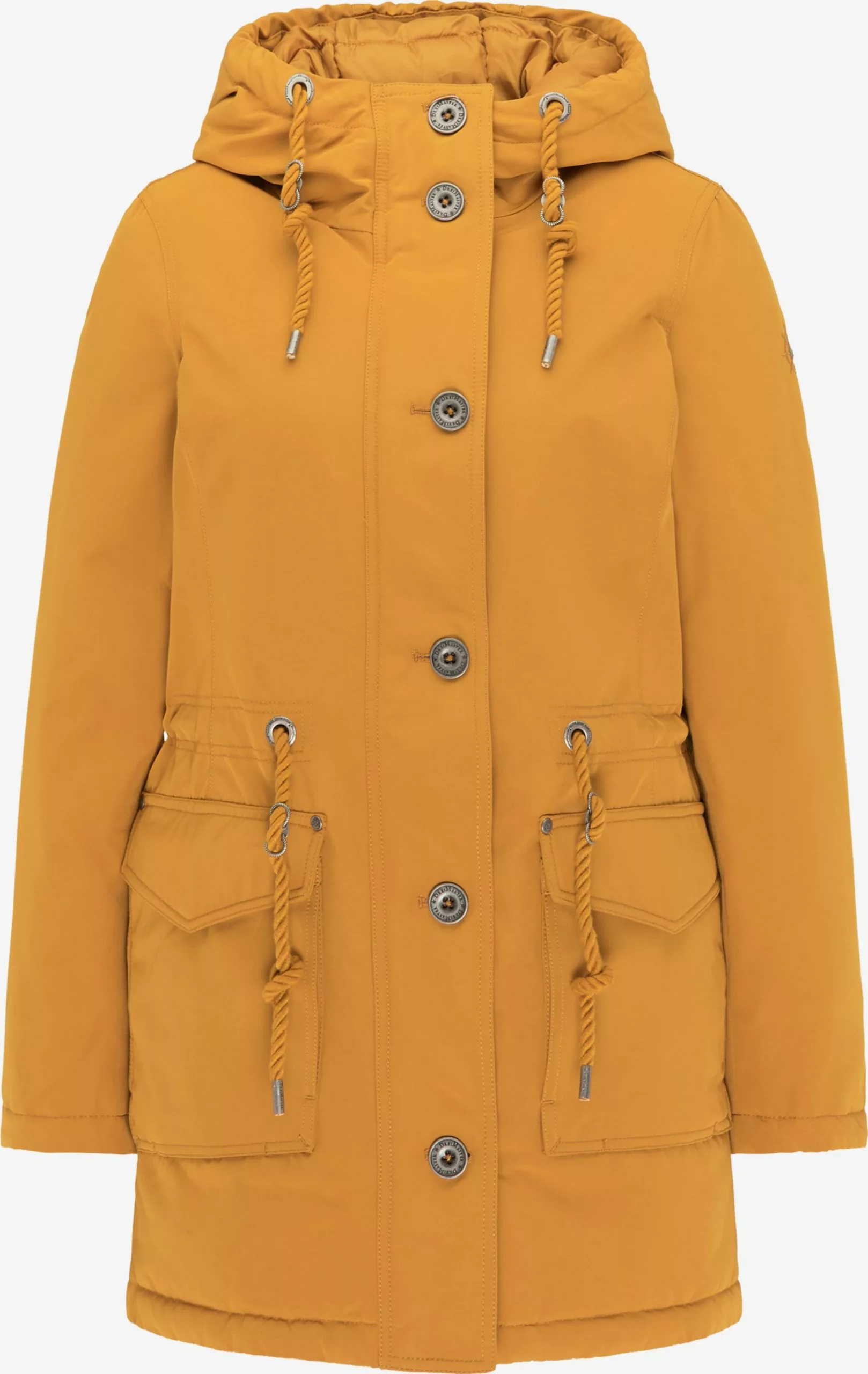 DreiMaster Vintage Parkas Parka D’hiver Femme Moutarde 1 DreiMaster Vintage Parkas Parka D’hiver Femme Moutarde